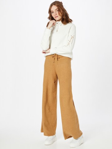 Wide leg Pantaloni de la TOMMY HILFIGER pe bej