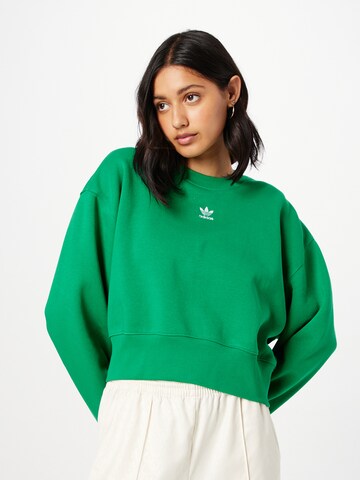 ADIDAS ORIGINALS Sweatshirt 'Adicolor Essentials Crew' in Green: front