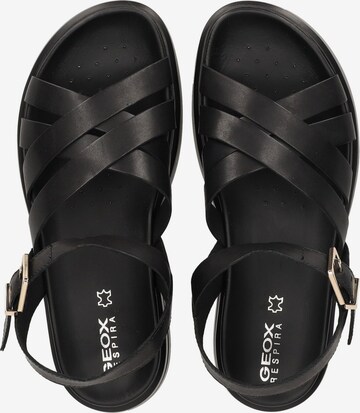 GEOX Strap Sandals in Black