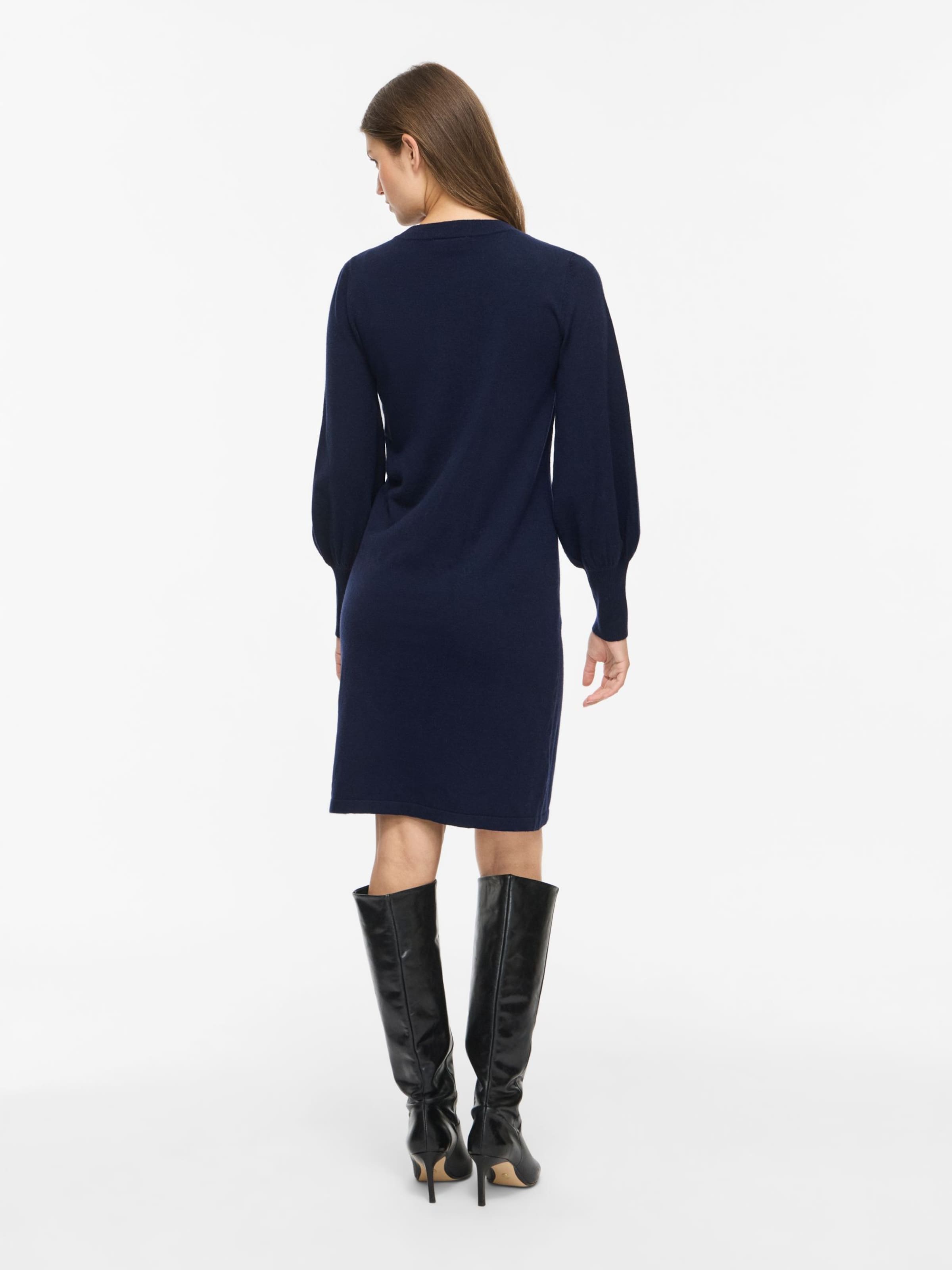 VILA Knit dress 'VIKerry' in Blue