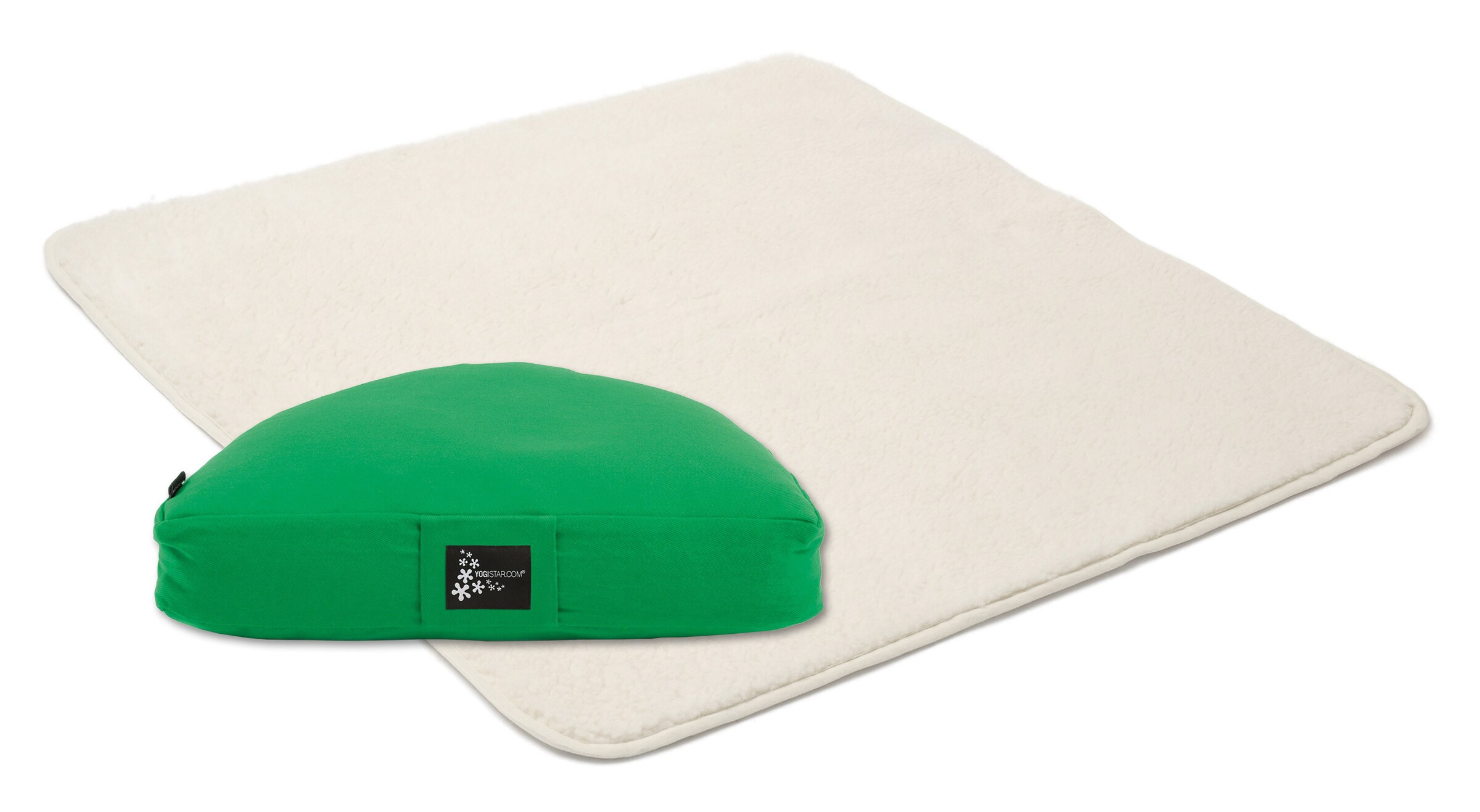 YOGISTAR.COM Mat in Green: front