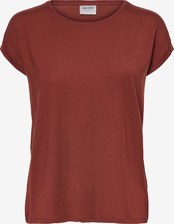 VERO MODA Shirt 'AVA' in Bruin: voorkant