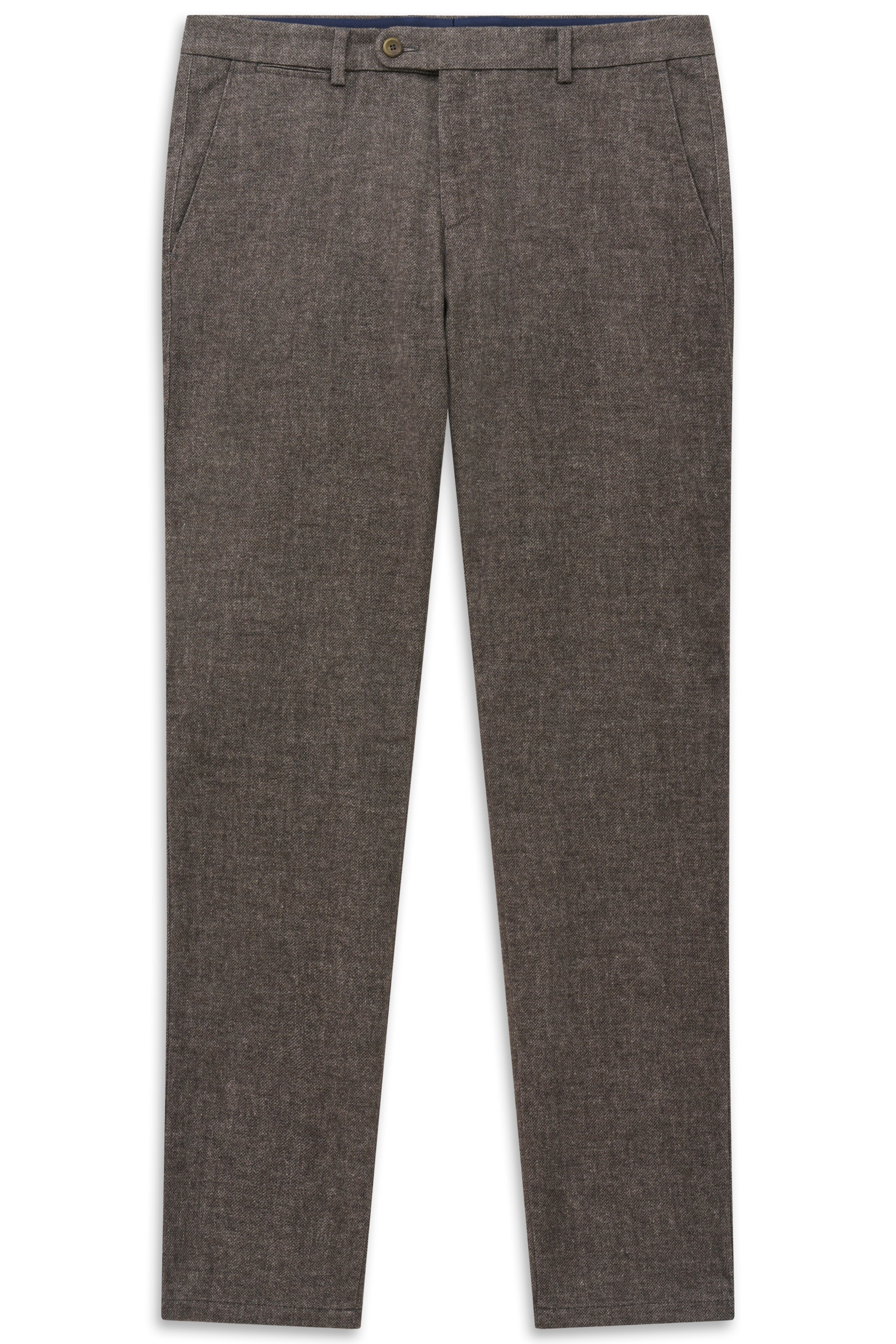 Regular Pantaloni eleganți de la bugatti pe maro: față