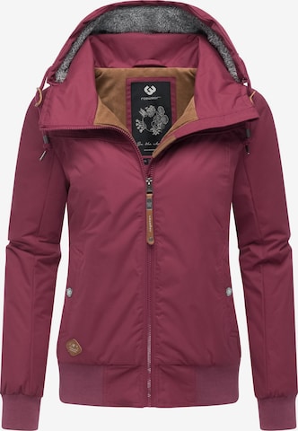 Veste fonctionnelle 'Jotty' Ragwear en rouge : devant