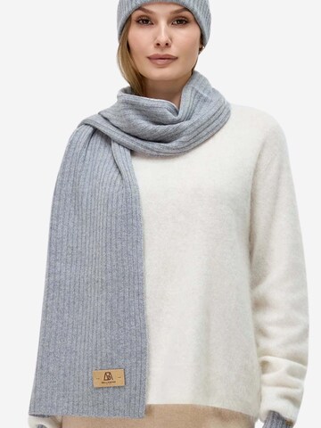 BELLEMERE NEW YORK Schal 'Flach gerippter Strickschal aus Merinowolle'‌‌‌ in Grau