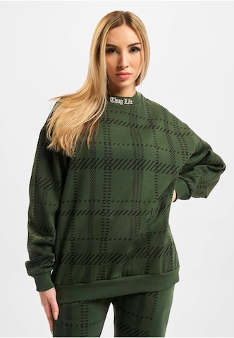 Thug Life Sweatshirt in Green: front