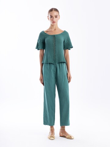 Loosefit Pantaloni di Haris Cotton in verde