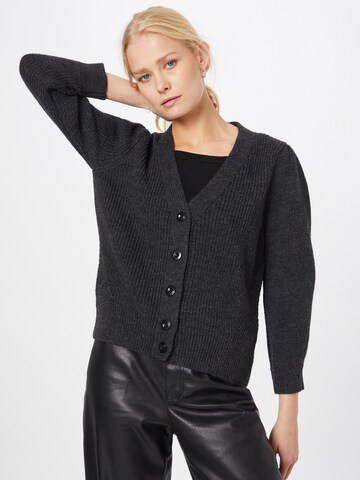 Sisley Knit Cardigan in Grey: front