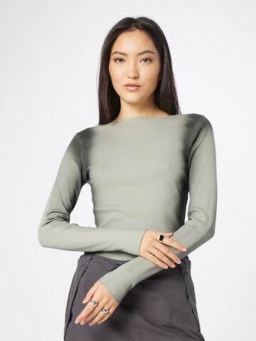 WEEKDAY Shirt 'Hilma' in Green: front