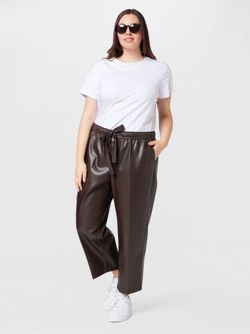 SAMOON Loosefit Hose 'Lotta' in Braun