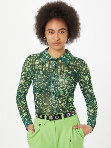 Warehouse Blouse in Green: front