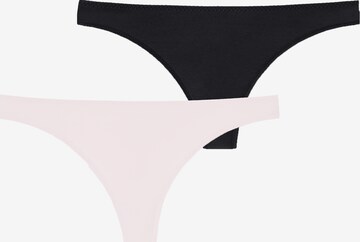 SCHIESSER Thong ' Invisible Lace ' in Pink: front