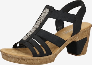 Rieker Sandalen met riem in Blauw: voorkant