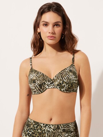 CALZEDONIA Push-up Bikinitop in Braun: Vorderseite