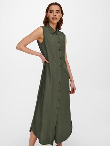 Robe-chemise ONLY en vert : devant