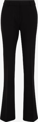 Evazați Pantaloni cu dungă de la WE Fashion pe negru: față