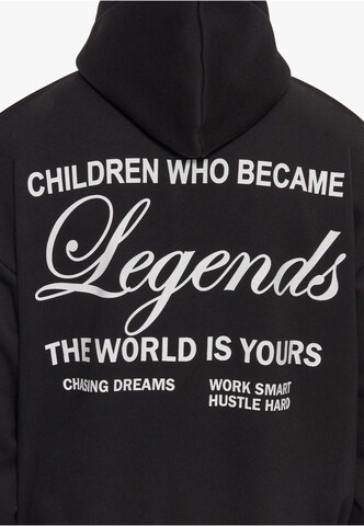 Dropsize Zip-Up Hoodie in Black