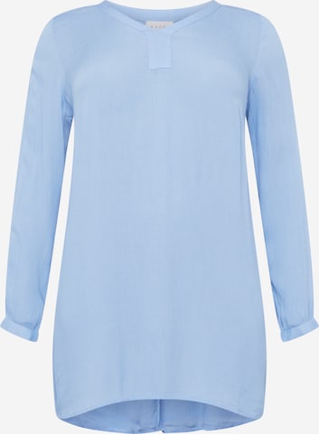 KAFFE CURVE Tunic 'Ami' in Blue: front