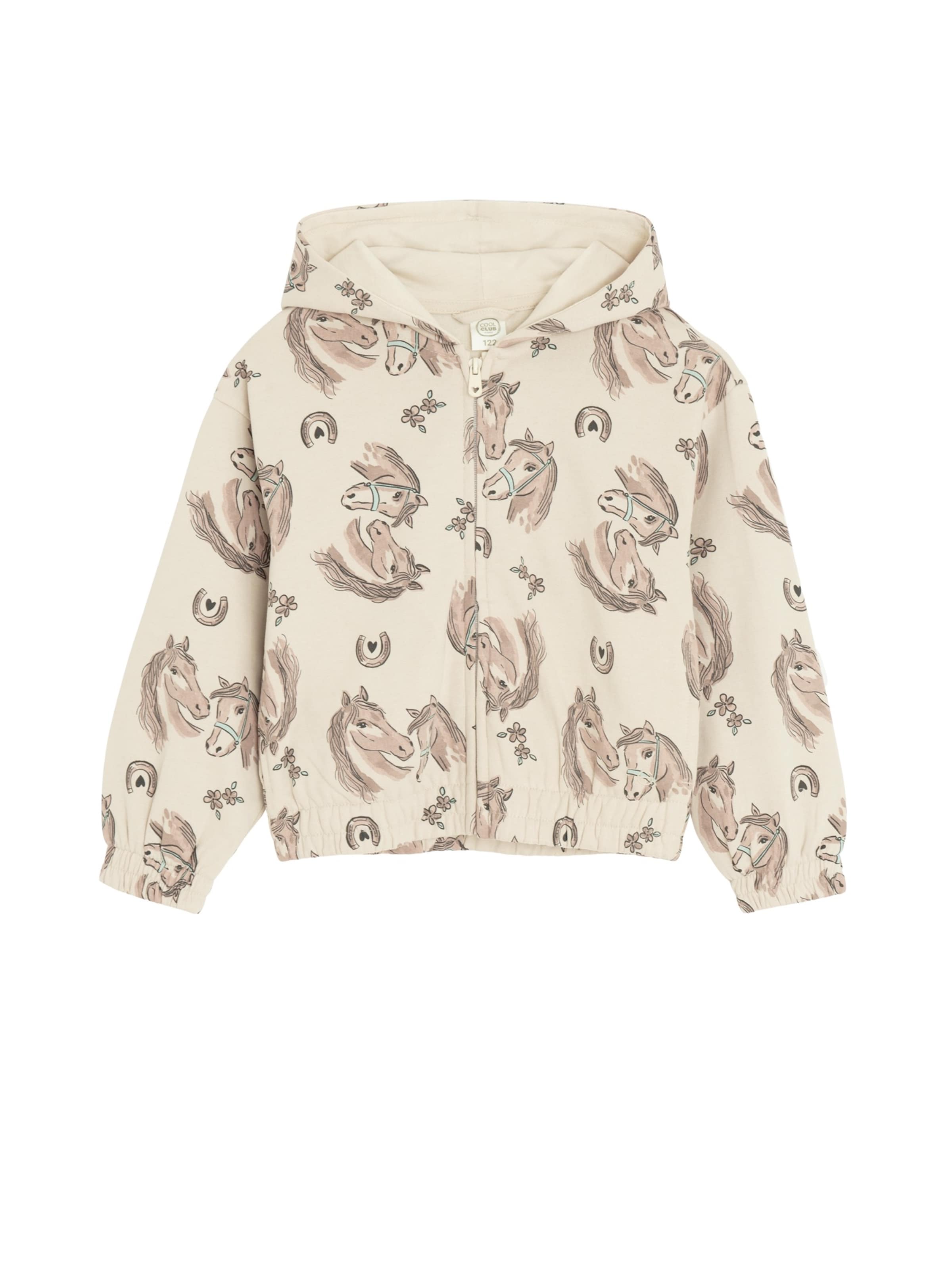 Cool Club Bluza rozpinana w kolorze beżowy: przód