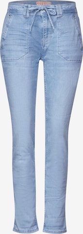 Slimfit Jeans 'Bonny' de la STREET ONE pe albastru: față