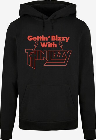 Merchcode Sweatshirt 'Thin Lizzy - Gettin Bizzy' in Schwarz: predná strana