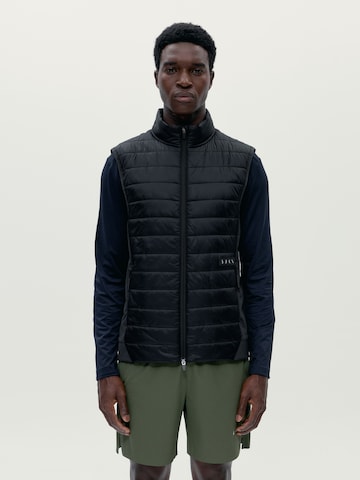 Born Sportbodywarmer ' Raw ' in Zwart: voorkant