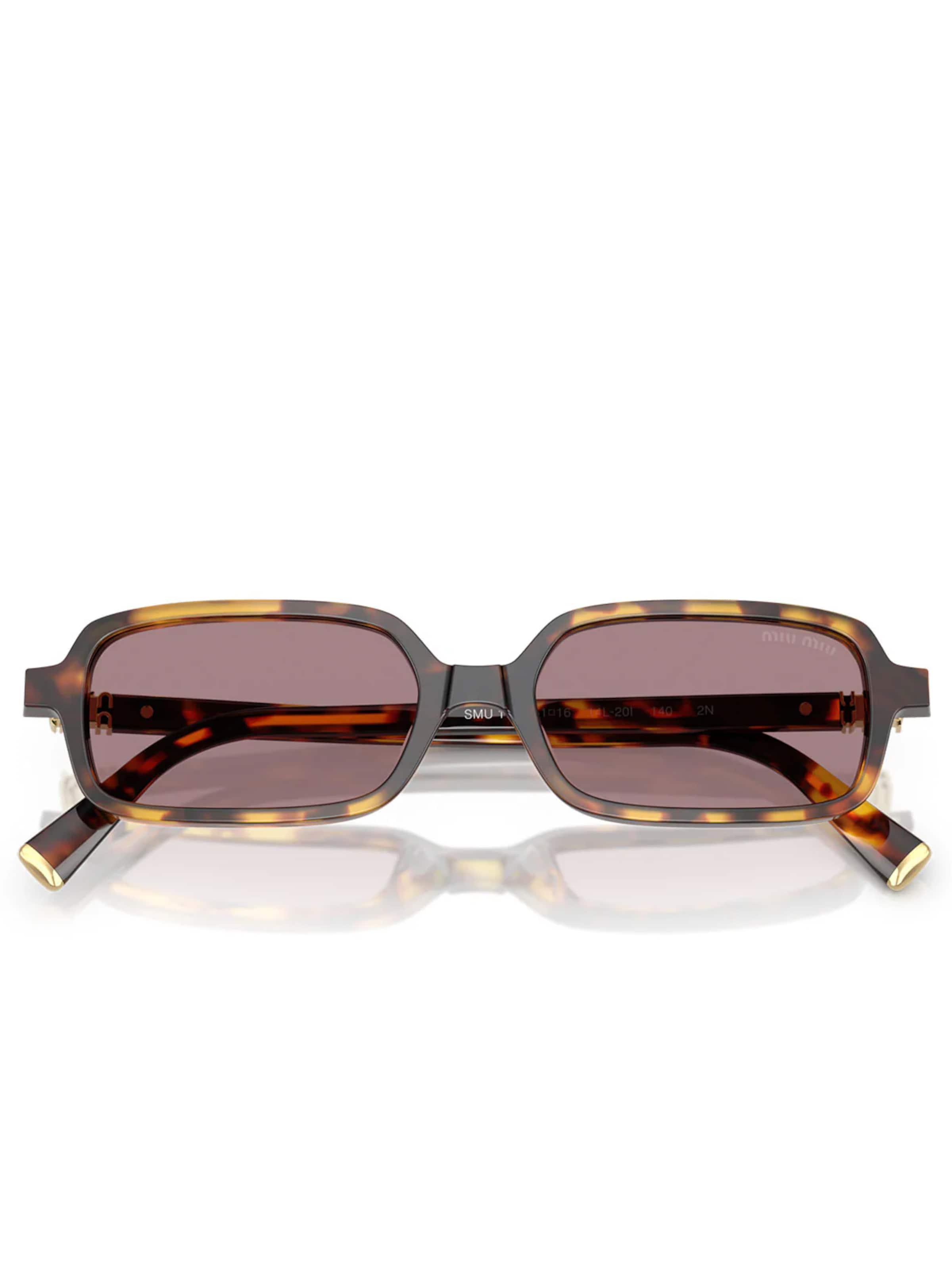 Miu Miu Solbriller 'Miu Miu Occhiali da Sole MU11Z 14L20I Marrone/Viola Chiaro Donna' i brun