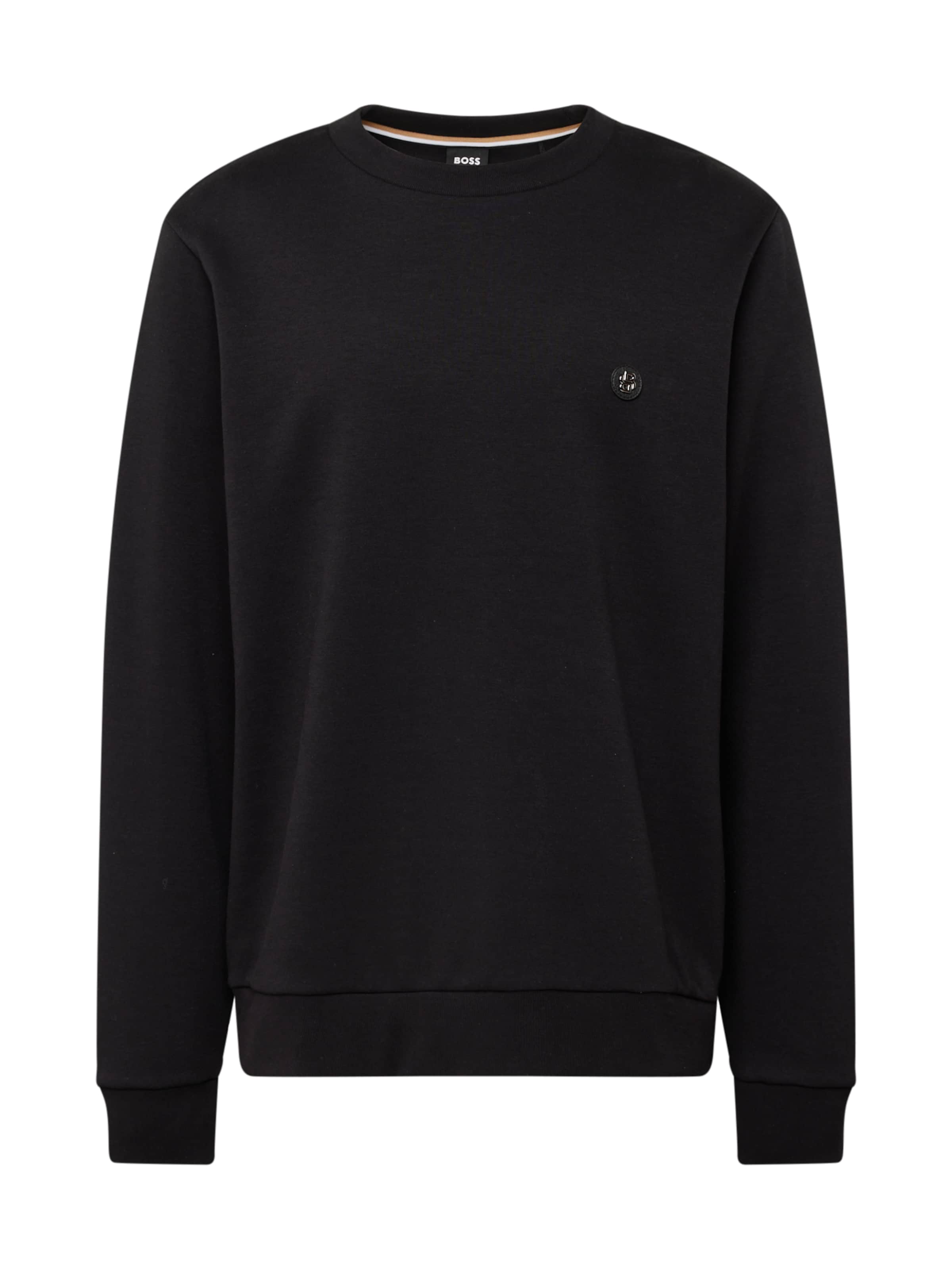 BOSS Sweatshirt 'C-Sharpe 01' in Zwart: voorkant