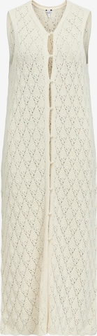 OBJECTKardigan bez rukava 'OBJKITTY' - bež boja: prednji dio