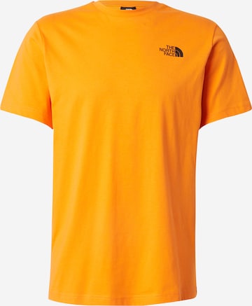 THE NORTH FACE - Camiseta 'REDBOX' en naranja: frente