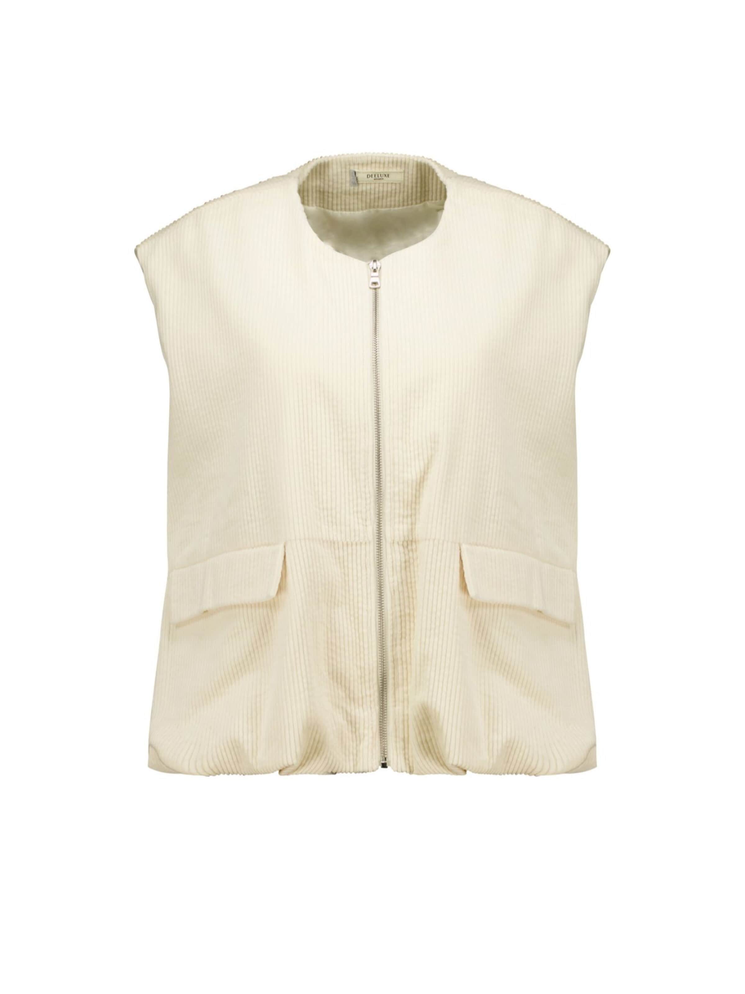 Deeluxe Veste mi-saison en M-L en crème, Vue avec produit