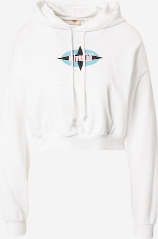 Sweat-shirt 'Graphic Laundry Hoodie' LEVI'S ® en blanc : devant