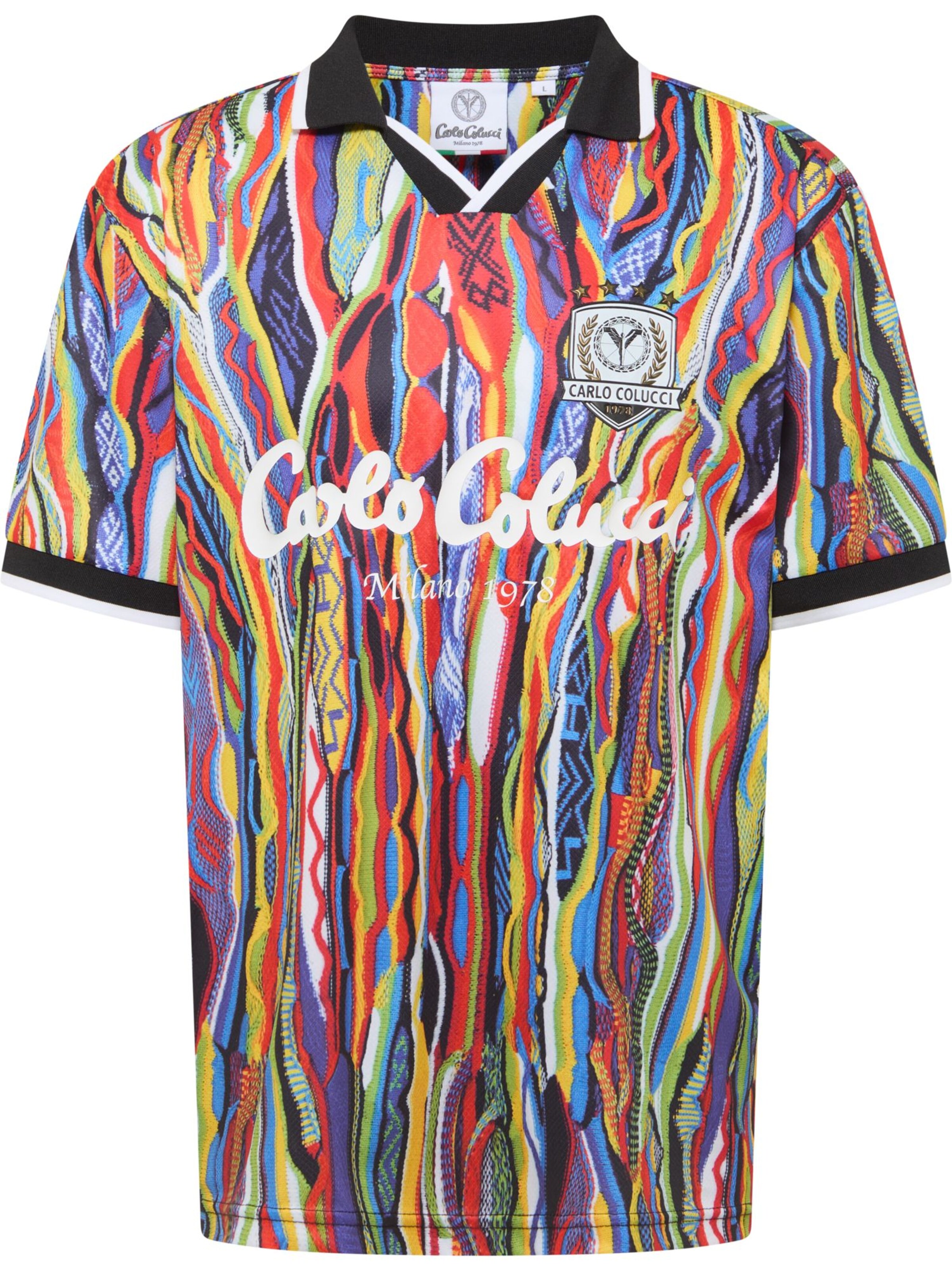 Carlo Colucci T-Shirt 'Feichter' in Mischfarben: Vorderseite