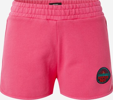 regular Pantaloni 'Cali' di Superdry in rosa: frontale