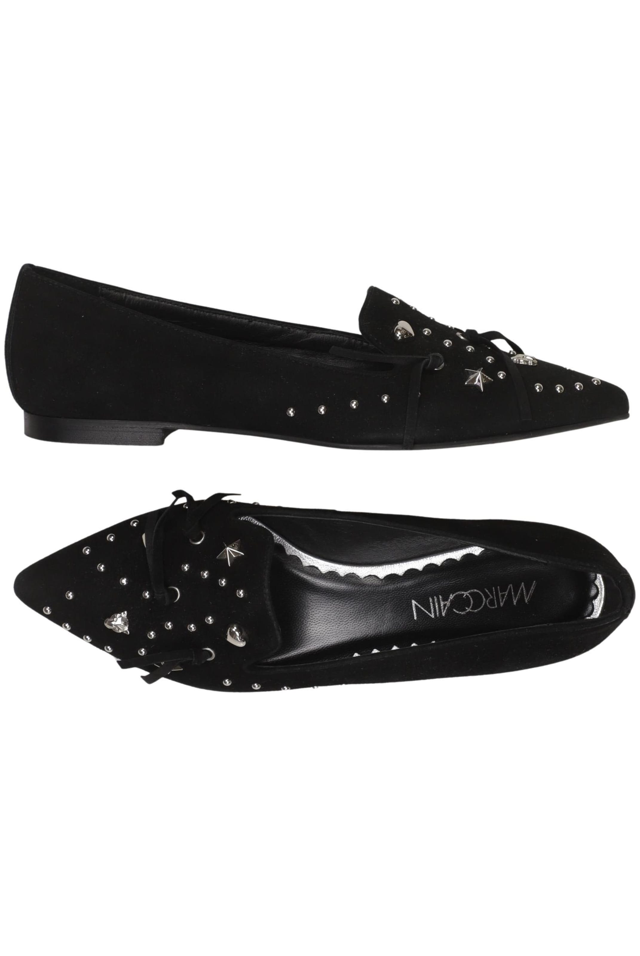 Marc Cain Ballerina 37 in Schwarz: Vorderseite