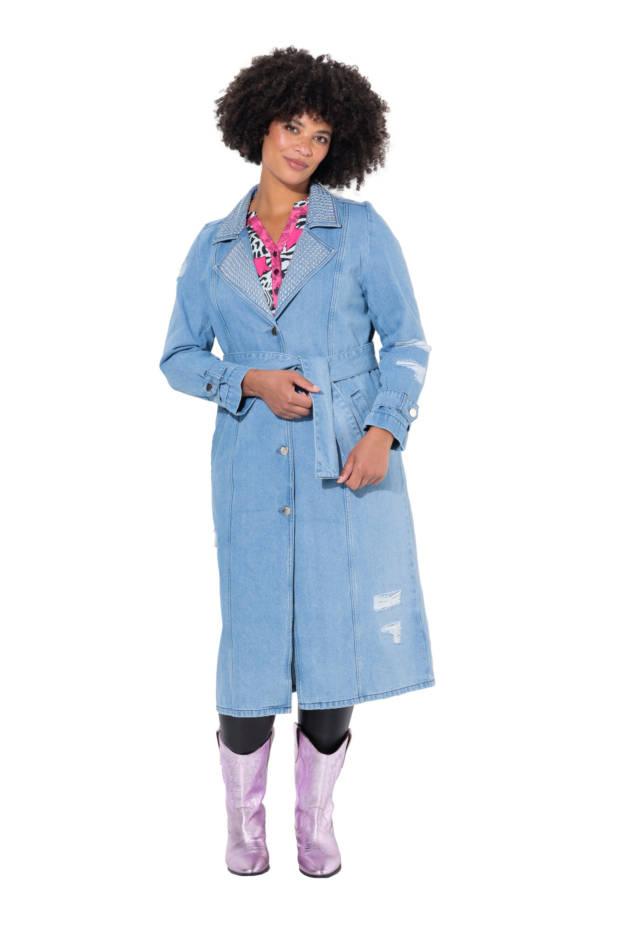 Angel of Style Between-seasons coat in Blue