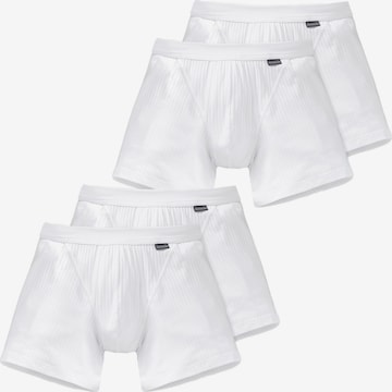 SCHIESSER Boxer shorts 'Authentic' in White: front