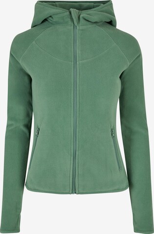 Veste en polaire Urban Classics en vert : devant