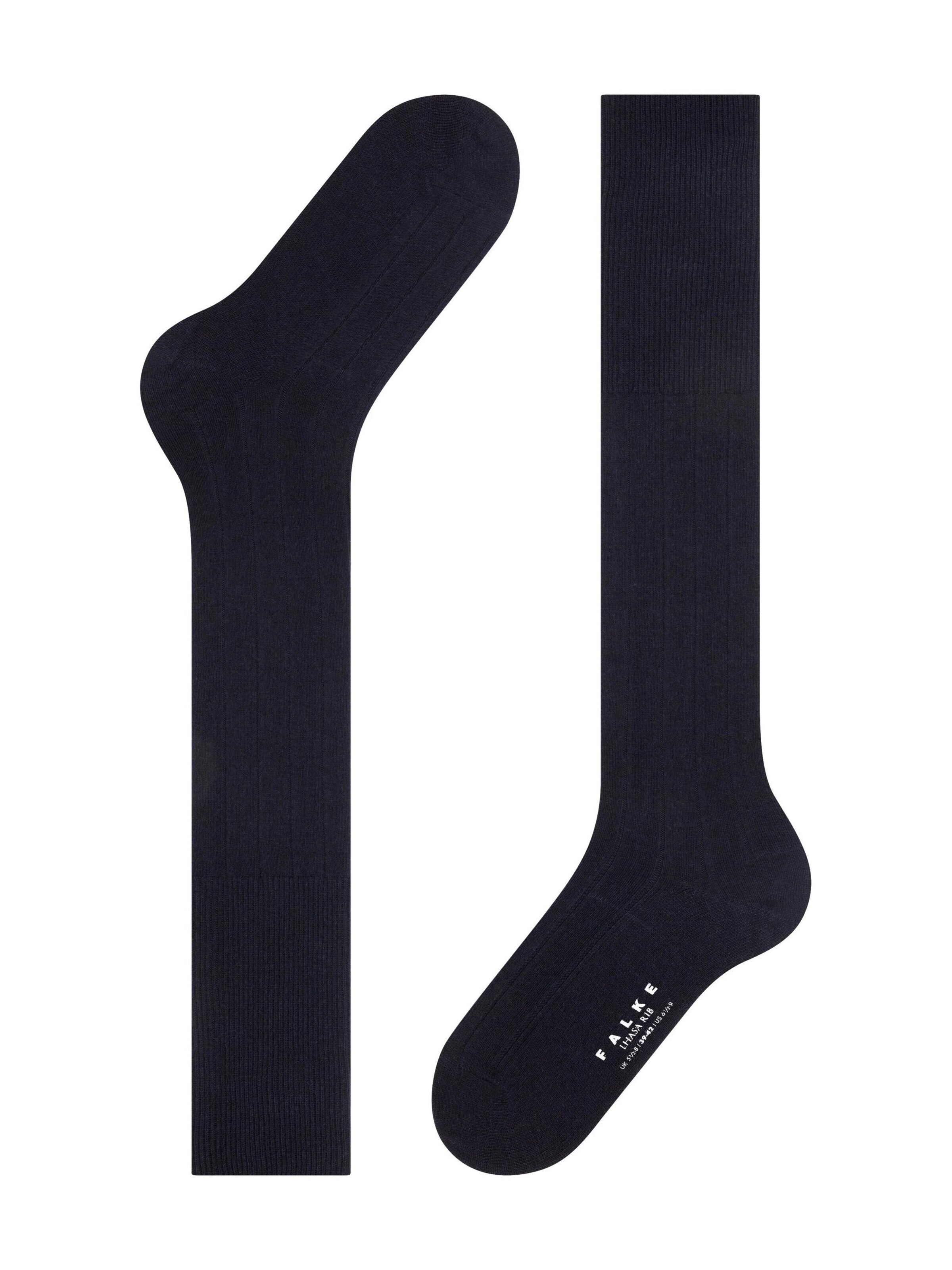FALKE Knee High Socks 'Lhasa Rib' in Blue