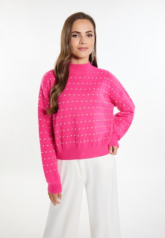 Pull-over 'Imane' faina en rose : devant