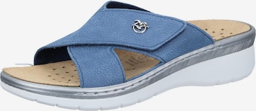 FLY FLOT Pantolette in Blau: Vorderseite