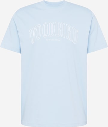 Woodbird Koszulka 'Rics' w kolorze niebieski: przód