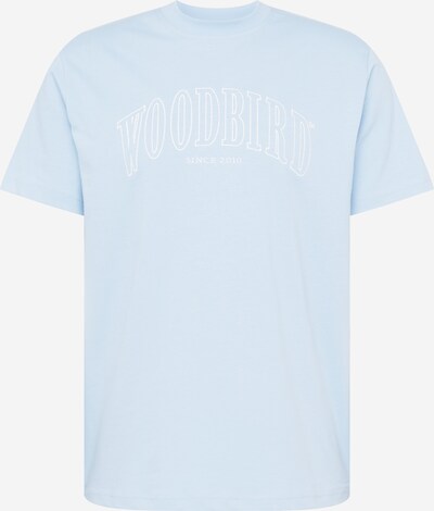 Woodbird T-Shirt 'Rics' in hellblau / weiß, Produktansicht