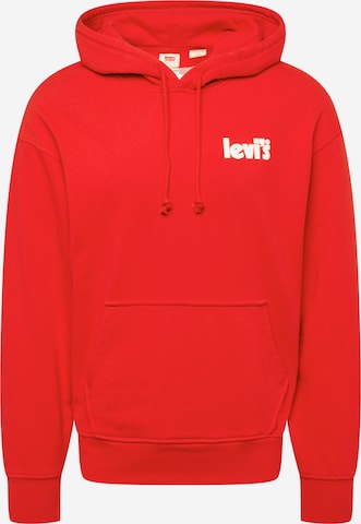 raudona LEVI'S ® Megztinis be užsegimo 'Relaxed Graphic Hoodie': priekis