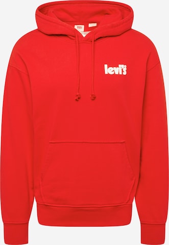 LEVI'S ® Mikina 'Relaxed Graphic Hoodie' – červená: přední strana