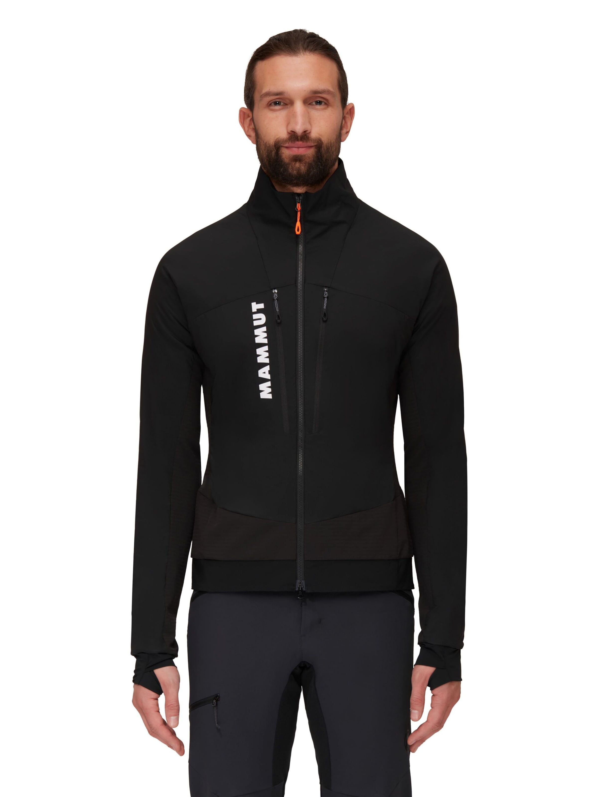 MAMMUT Athletic Jacket in Black: front