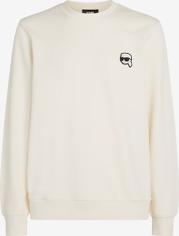 Karl Lagerfeld Sweatshirt 'Ikonik' in Wit: voorkant