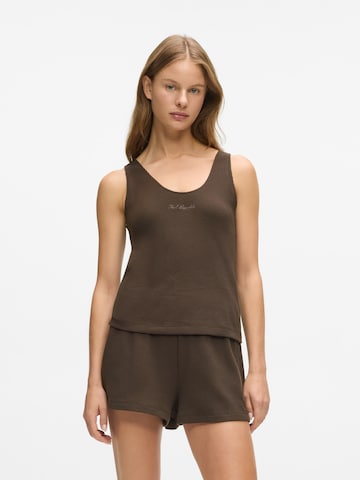 Karl Lagerfeld - Top en marrón: frente