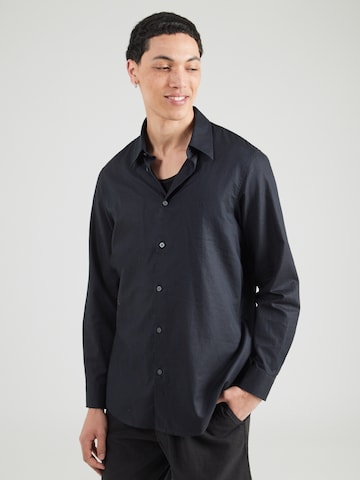 ARMANI EXCHANGE Regular fit Button Up Shirt in Blue: front