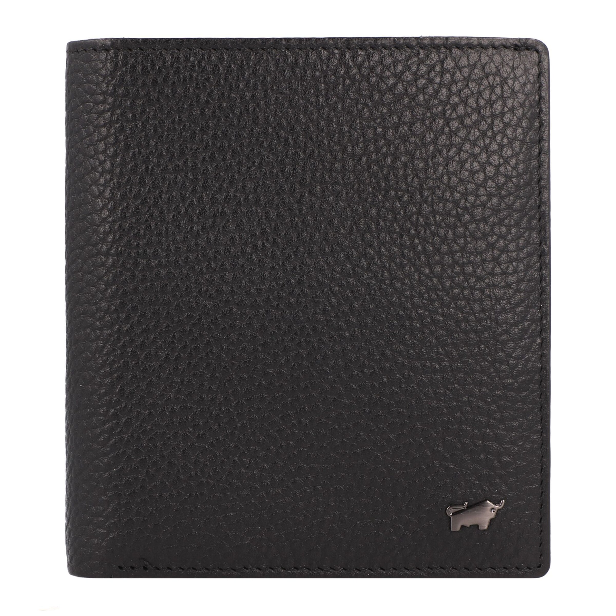 Braun Büffel Wallet 'Theo' in Black: front